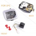 Mallofusa Motorcycle Integrated Taillight Led Brake Tail Light Compatible For V-rod Clear Lens
