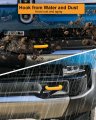 Augrex Tow Hook Covers Fit For Rivian R1t And R1s Upgrade Silicone Decorative 2 Pcs Yellow