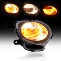 Hecasa Right Turn Signal Light For 2012-2019 Fiat 500 Not Fit Abarth Lamp W Bulb Replacement Fi2533100 5182460ac Clear Lens 