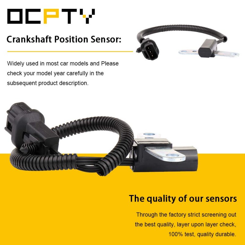 2 Piece Engine Crankshaft Position Sensor For 1997 2001 Jeep Cherokee 4l Flange Mount Replacement Parts