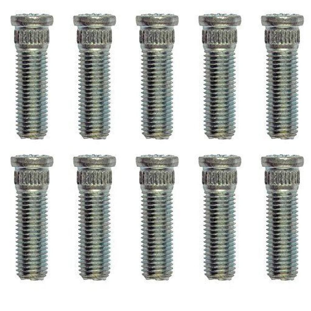 Wheel Studs For Buick Rendezvous 2002 2007 10 Piece Set Steel Silver Serrated Style M12 1 50 Thread 12 726 Mm Knurl Replacement