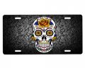 Onestopairbrushshop Sugar Skull License Plate 