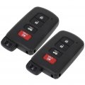 Ocpty 2 Pcs Flip Key Entry Remote Control Uncut Fob Replacement 12-20 For Toyota Avalon Camry Hybrid Corolla Le Premium Se