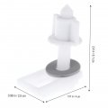 Mikikit 6pcs Glacier Bay Toilet Seat Bolts Replacement Kit Lid Screws Washers Nuts Parts Hinge Bolt Cap