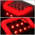 Auto Dynasty Pair Black Housing Clear Lens Red 3d Led Bar Tail Lights Dual Row 3rd Brake Light For Ford Super Duty 