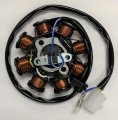 8 Pole Dc Magneto Stator Gy6 50 Charging Coil Alternator Scooter Moped Go Kart Dune Buggy 50cc 
