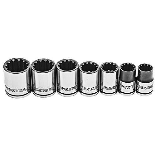 Powerbuilt 642054 3 8 Drive Universal Socket Set 7 Piece