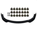 Front Bumper Lip Spoiler Splitter Body Kit For 2015-2020 Dodge Charger Srt Sedan 4 Door 3pcs Gloss Black 