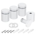 4pcs Sign Standoff Screws 3 4 X 1 Stainless Steel Wall Mount Hardware Advertising Glass Nail For Acrylic Panel Picture Frame 