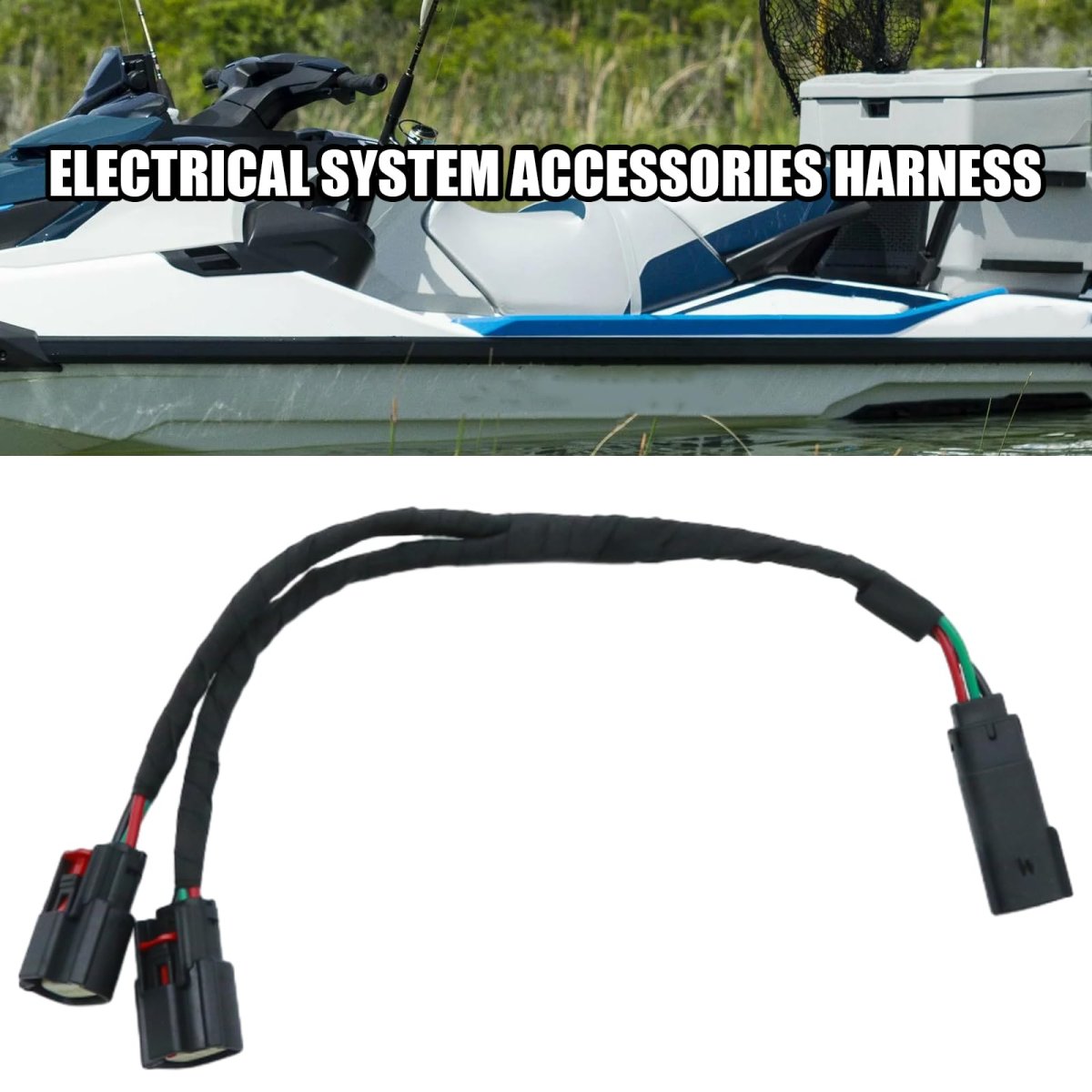 278003684 Multiple Accessory Harness For Sea-doo Fish Pro 170 2019 2022 And Gtx 155 Electrical System