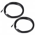 2pcs 20k Ntc Temperature Sensor Probe 6 6ft Digital Thermometer Extension Cable 