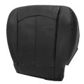 Secos Front Perforated Leather Passenger Side Bottom Seat Cover Black For Infiniti G37 2008 2009 2010 2011 2012 2013 
