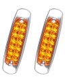 Amber Led Side Marker Clearance Lights 2 Pack 12 Diodes Turn Signal For Chevrolet Silverado 1500 2500 3500 And Ford F 150 