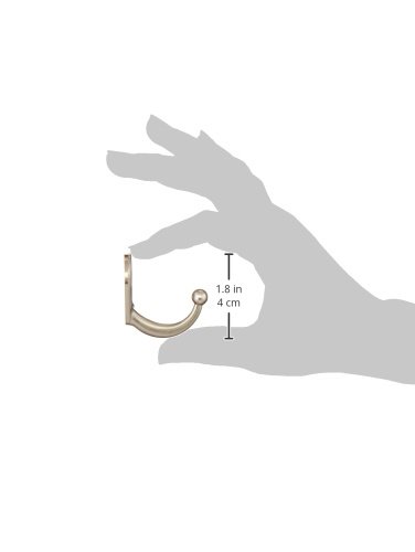 National Hardware N325-738 Mpb162 Clothes Hooks In Satin Nickel 2 Pack