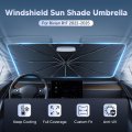 Windshield Sun Shade Umbrella For 2022 2026 Rivian R1t R1s Ice Crystal Material Carshade 100 Percent Sun Blocking And Easy