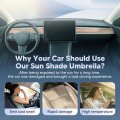 Windshield Sun Shade Umbrella For 2022 2026 Rivian R1t R1s Ice Crystal Material Carshade 100 Percent Sun Blocking And Easy