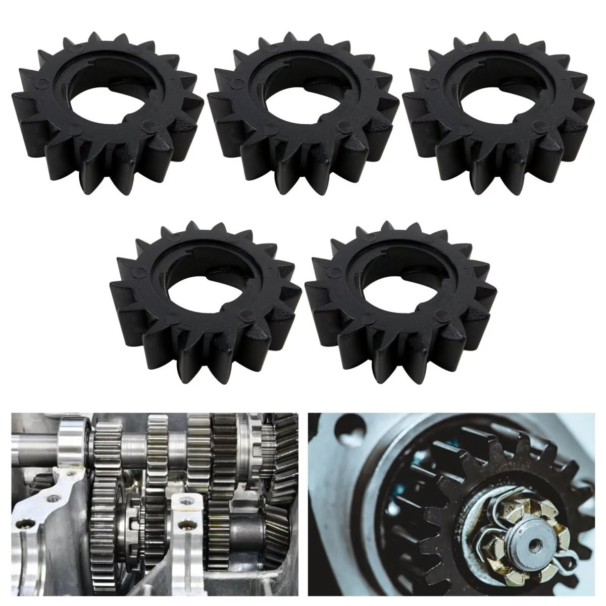 Version 5 Pcs Starter Gear Plastic 16 Teeth For B S 1972-2002