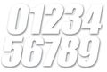 Dcor Individual Numbers 6in No 4 White 45-16-4 