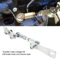 Transfer Case Linkage Kit Stainless Steel Rust Proof Replacement For Cherokee Xj Comanche Mj 1986-2001