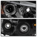 Acanii For 2008-2012 Honda Accord 2-door Coupe Factory Style Black Housing Headlight Headlamp Passenger Side
