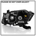 Acanii For 2008-2012 Honda Accord 2-door Coupe Factory Style Black Housing Headlight Headlamp Passenger Side