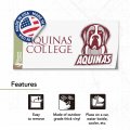 Aquinas College Metal License Plate Frame And Sticker For Front Or Back Of Car Officially Licensed Sticker Combo Mascot
