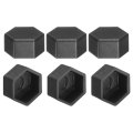 6pcs Hex Nut Cover M10x16x10mm Plastic Protection Cap Screws Bolt Covers For Indoor Outdoor Furniture Automotive Bolts 
