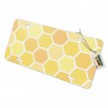 Yellow Honeycomb Pattern Novelty Metal Vanity Tag License Plate