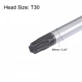 Uxcell Torx Screwdriver T30 Magnetic Star 6 Point Screw Driver 11 8 Cr-v Round Shaft Non-slip Green Tpu Handle