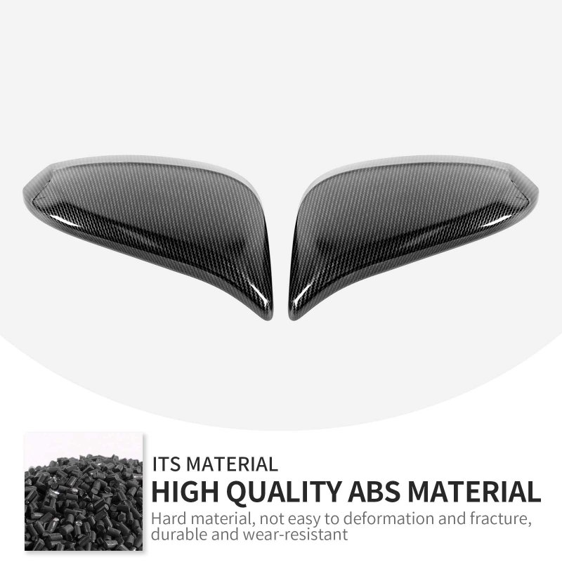 Carbon Fiber Side Mirror Covers For Toyota 4runner 2017 2023 Highlander 2014 2019 Rav4 Driver And Passenger Caps Abs Plastic
