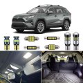 Autogine White Led Interior Lights Kit For Toyota Rav4 2016 2017 2018 2019 2020 2021 2022 Super Bright 6000k Bulbs Package 