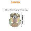 X Autohaux 2pcs 12mm Diesel Common Rail Fuel Injector Cap Block Off Tool Replacement Ford For Powerstroke 6 4l Engines M12x1 5