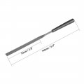 Uxcell 10pcs Second Cut Steel Flat Needle File With Plastic Handle 3mm X 140mm