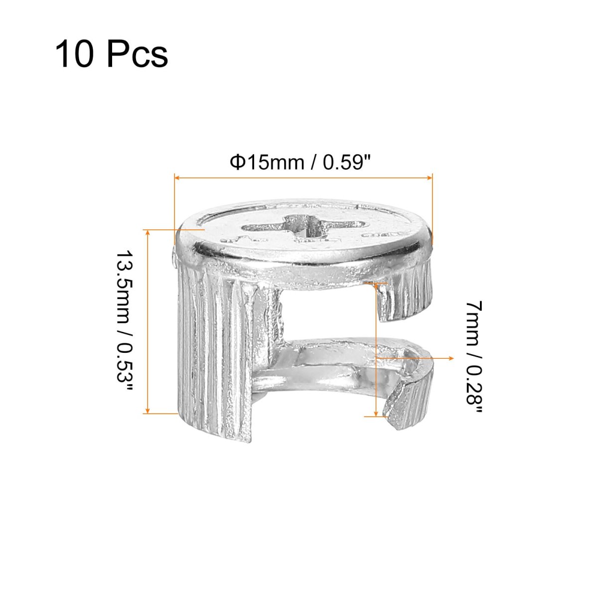 Cam Lock Nut For Furniture 10pcs 15x13 5mm Joint Connector Locking Nuts Connecting Fittings