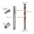 Uxcell 3 8-16 Unc Straight Flute Thread Tap And 7 9mm Twist Drill Bit Set M35 Cobalt High Speed Steel Machine Threading