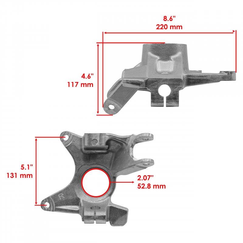 Caltric Front Left Right Knuckle Ball Bearing And Circlip Compatible With Can-am Traxter Pro Hd10 2021