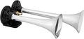 Vixen Horns Vxh2311c Loud 129db 2 Dual Trumpet Train Air Horn With One Compressor Full Complete System Kit Chrome 12v 