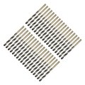 36pcs Straight Shank Twist Drill Bits 4 2mm Gold Titanium Black Nitride Coated High Speed Steel Hss341 With 4 For Stainless 