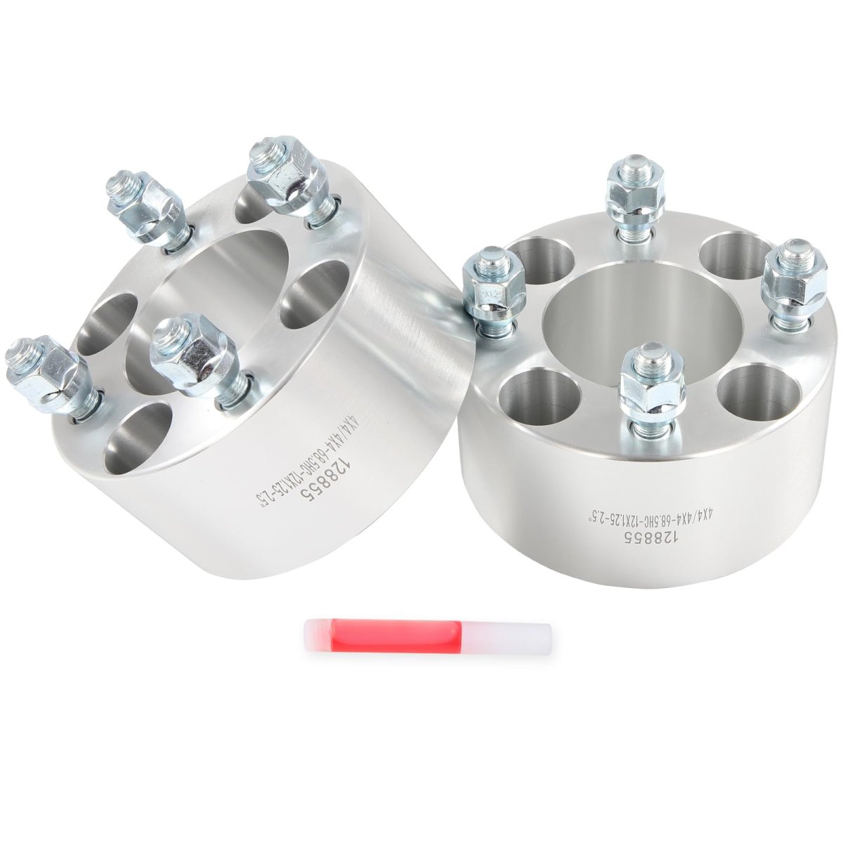 2 5 In Wheel Spacers 4x4 Bore 68 5mm For Yamaha The Driv Drive And Adventurer Series Forged Aluminum Adapters Silver 2 Pieces