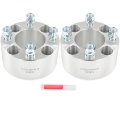 2 5 In Wheel Spacers 4x4 Bore 68 5mm For Yamaha The Driv Drive And Adventurer Series Forged Aluminum Adapters Silver 2 Pieces
