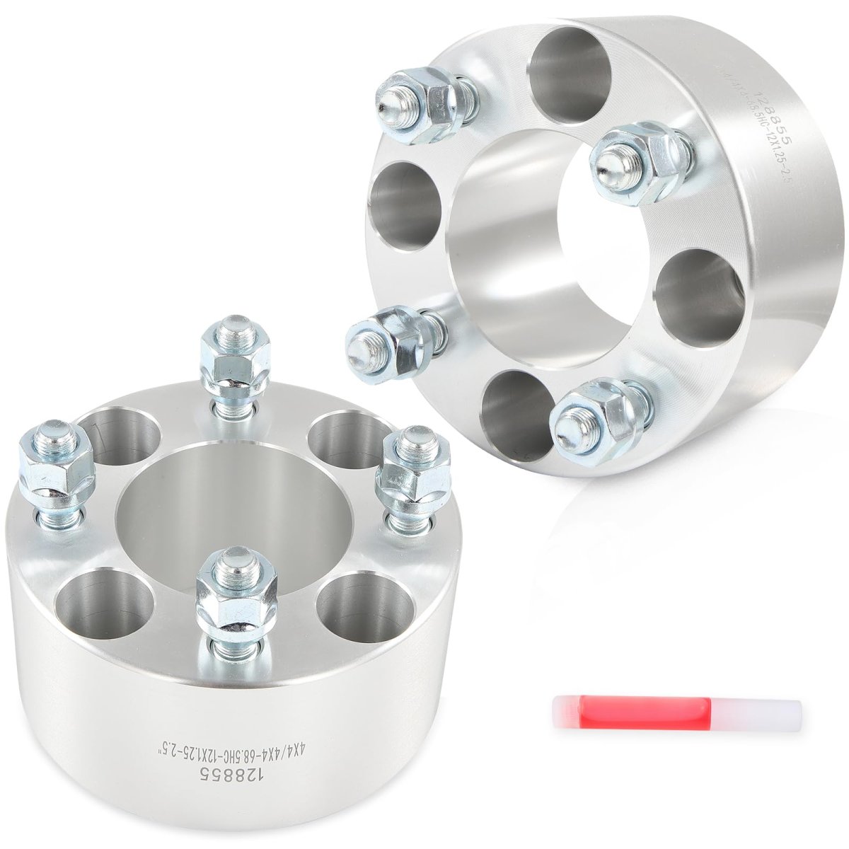 2 5 In Wheel Spacers 4x4 Bore 68 5mm For Yamaha The Driv Drive And Adventurer Series Forged Aluminum Adapters Silver 2 Pieces
