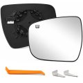 Driver Left Heated Mirror Glass For Nissan Rogue 2014 2019 Murano 2015 2023 Pathfinder 2017 Replaces 963664ba1a Ni1324120 With 