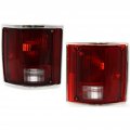 1978-1991 Chevy Blazer Pair Rear Tail Lights Driver And Passenger Side Clear Trim Gm2806901 Gm2807901 370867 370868 