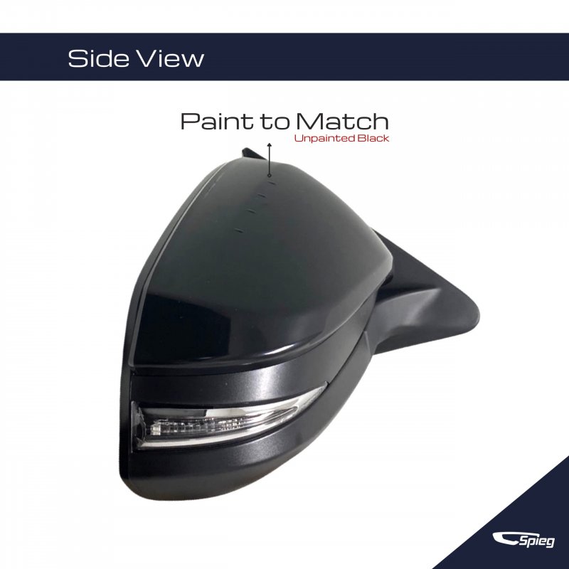 Spieg To1321361 Passenger Side Mirror Replacement For Toyota Highlander 2014-2019 Heated W Blind Spot Monitoring Turn Signal