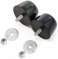 2 Pc Hood Bumper Stops Fit Jeep Wrangler 1987-2016 Cushion Stoppers Black Rubber
