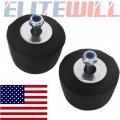 2 Pc Hood Bumper Stops Fit Jeep Wrangler 1987-2016 Cushion Stoppers Black Rubber