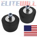 2 Pc Hood Bumper Stops Fit Jeep Wrangler 1987-2016 Cushion Stoppers Black Rubber