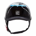 Cartman Cruiser Scooter Motorcycle Half Face Helmet Blue Skull Graphics Dot Approved For Bike Atv Utv Chopper Small