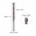 Uxcell Carbide Twist Drill Bits 2 2mm Din K45 Tungsten Altisin Coated Jobber Straight Shank Drilling Cutter For Stainless Steel