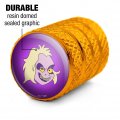Beetlejuice Animated Series Evil Grin Valve Stem Caps For Tire Rim Wheel Aluminum Yellow